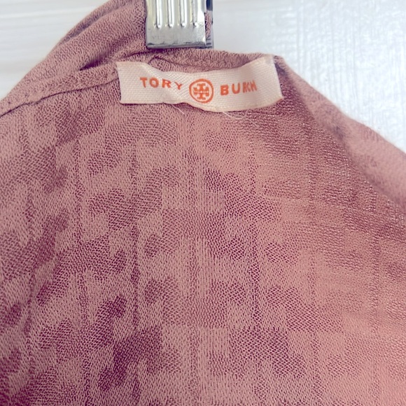 Tory Burch Mosaic Logo Jacquard Scarf - Picture 1 of 4